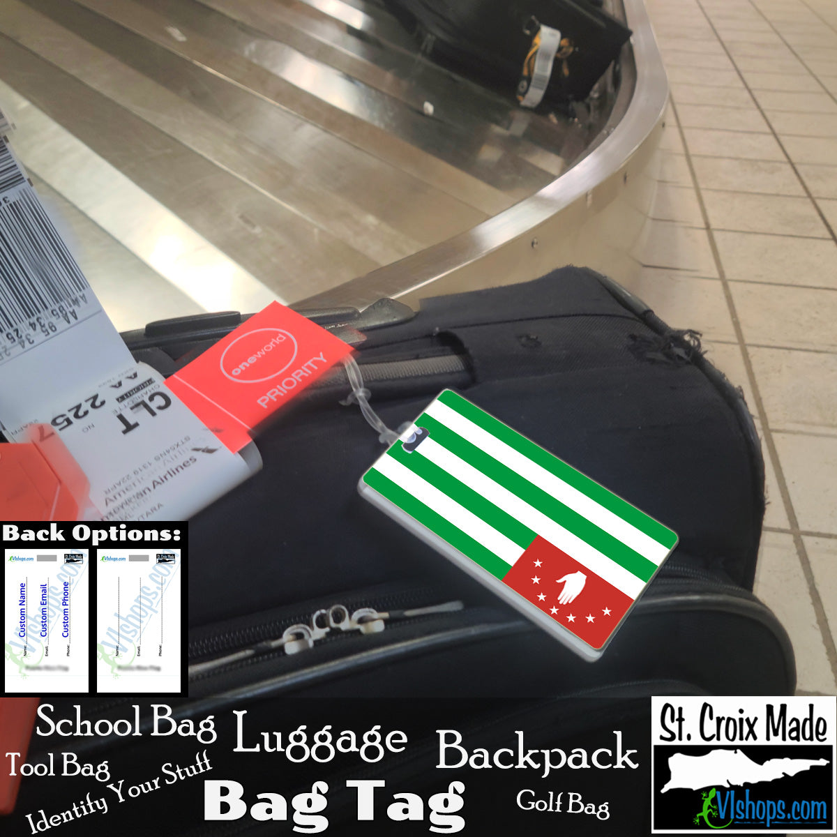 Abkhazia - 1992 to present - Flags of the World - Bag Tag