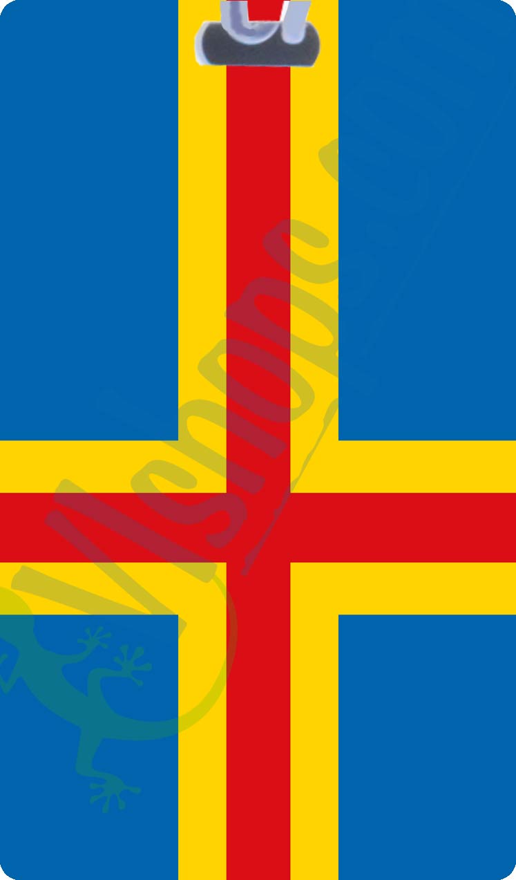 Aland - 1954 to present - Flags of the World - Bag Tag