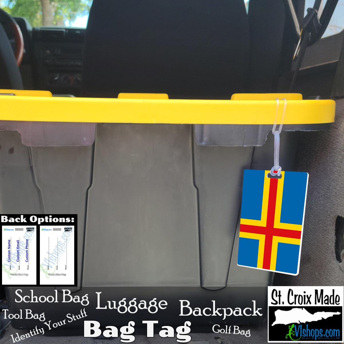 Aland - 1954 to present - Flags of the World - Bag Tag