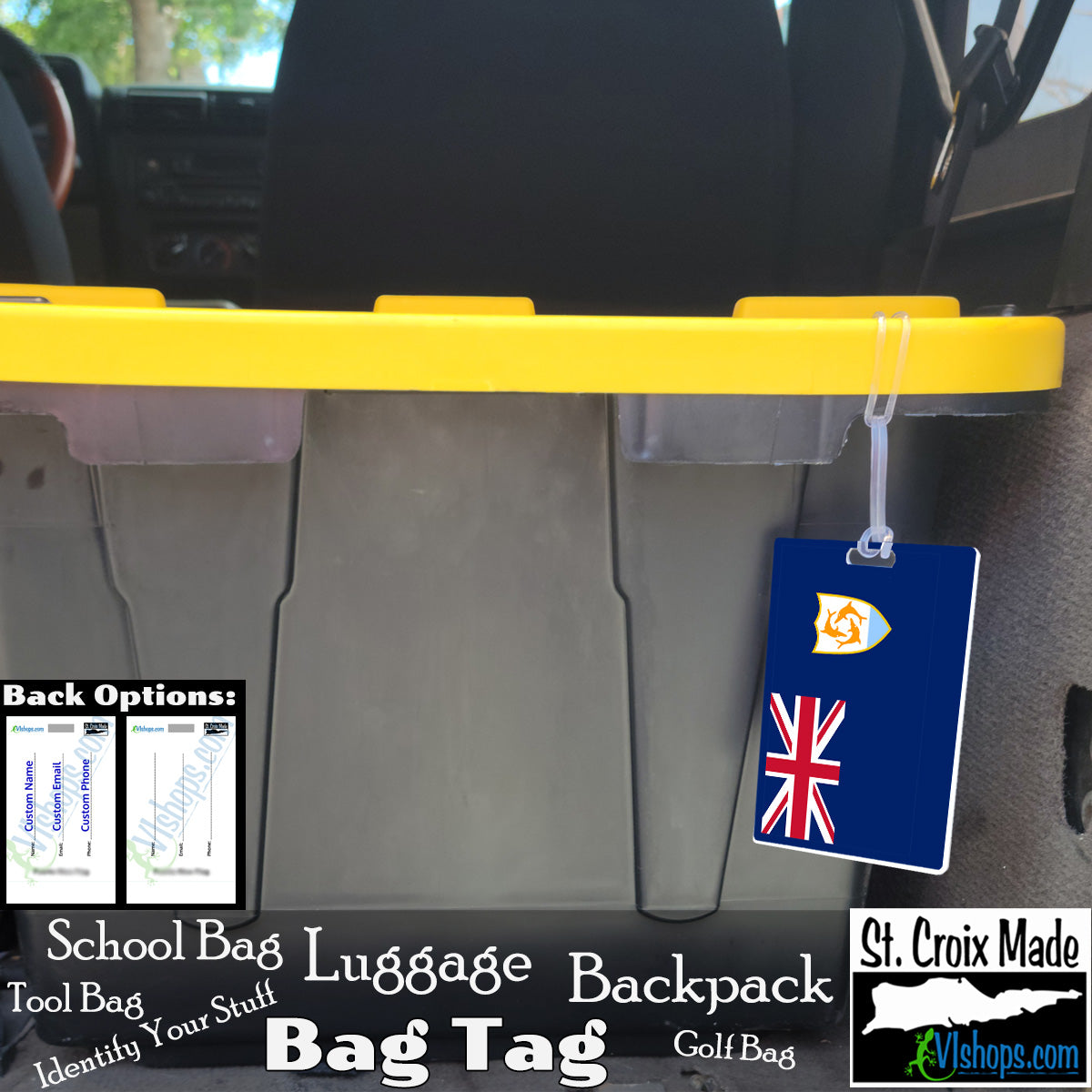 Anguilla - 1990 to present - Flags of the World - Bag Tag