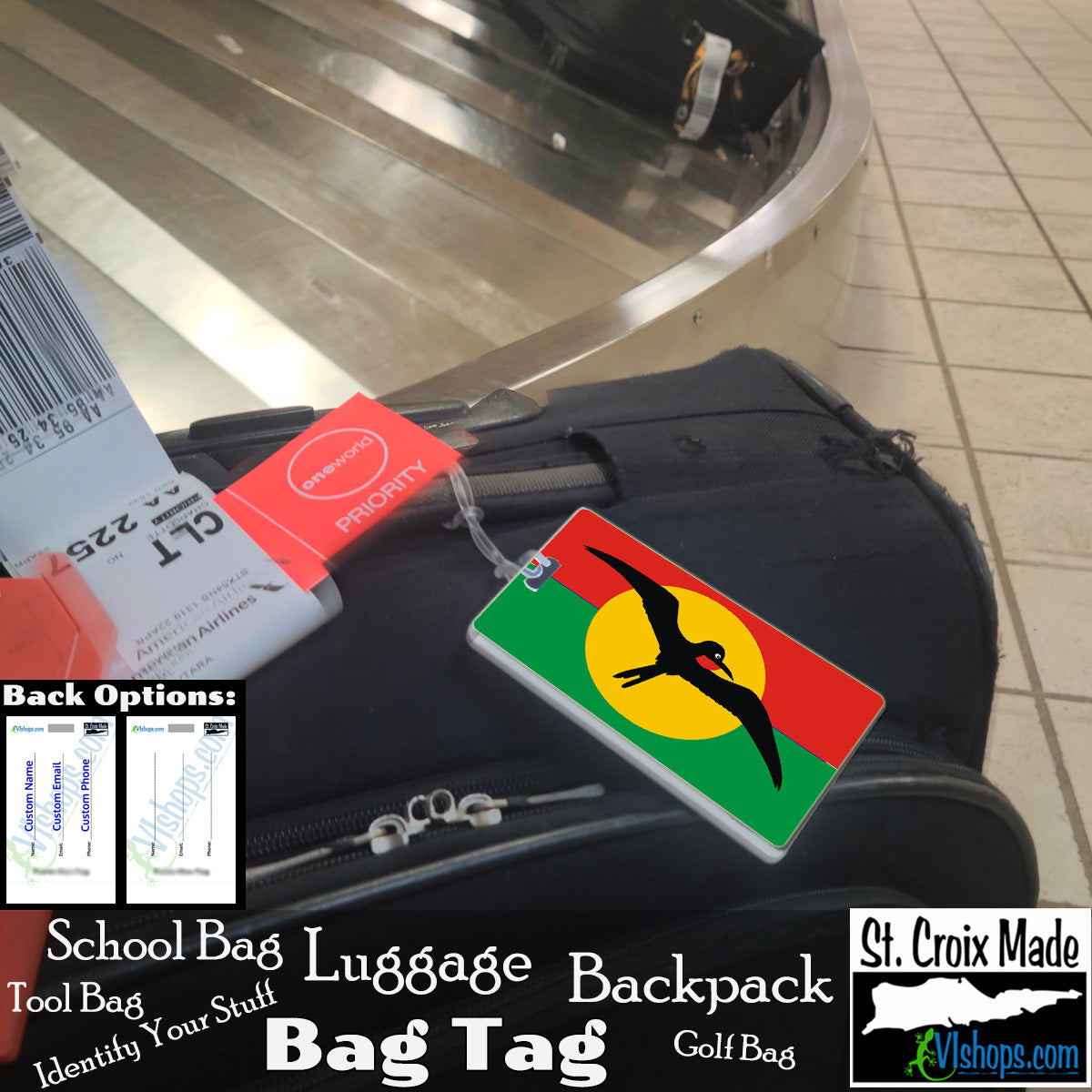 Barbuda Council - 1976 - Flags of the World - Bag Tag