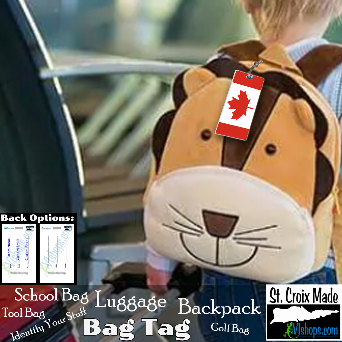 Canada - 1965 to present - Flags of the World - Bag Tag