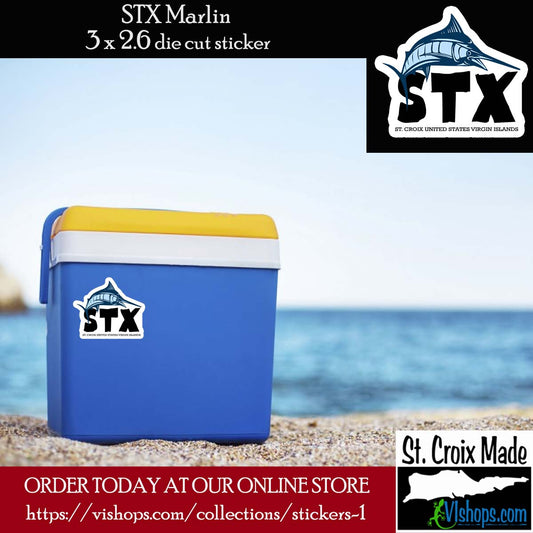 STX Marlin - 3 x 2.6 Die Cut Sticker