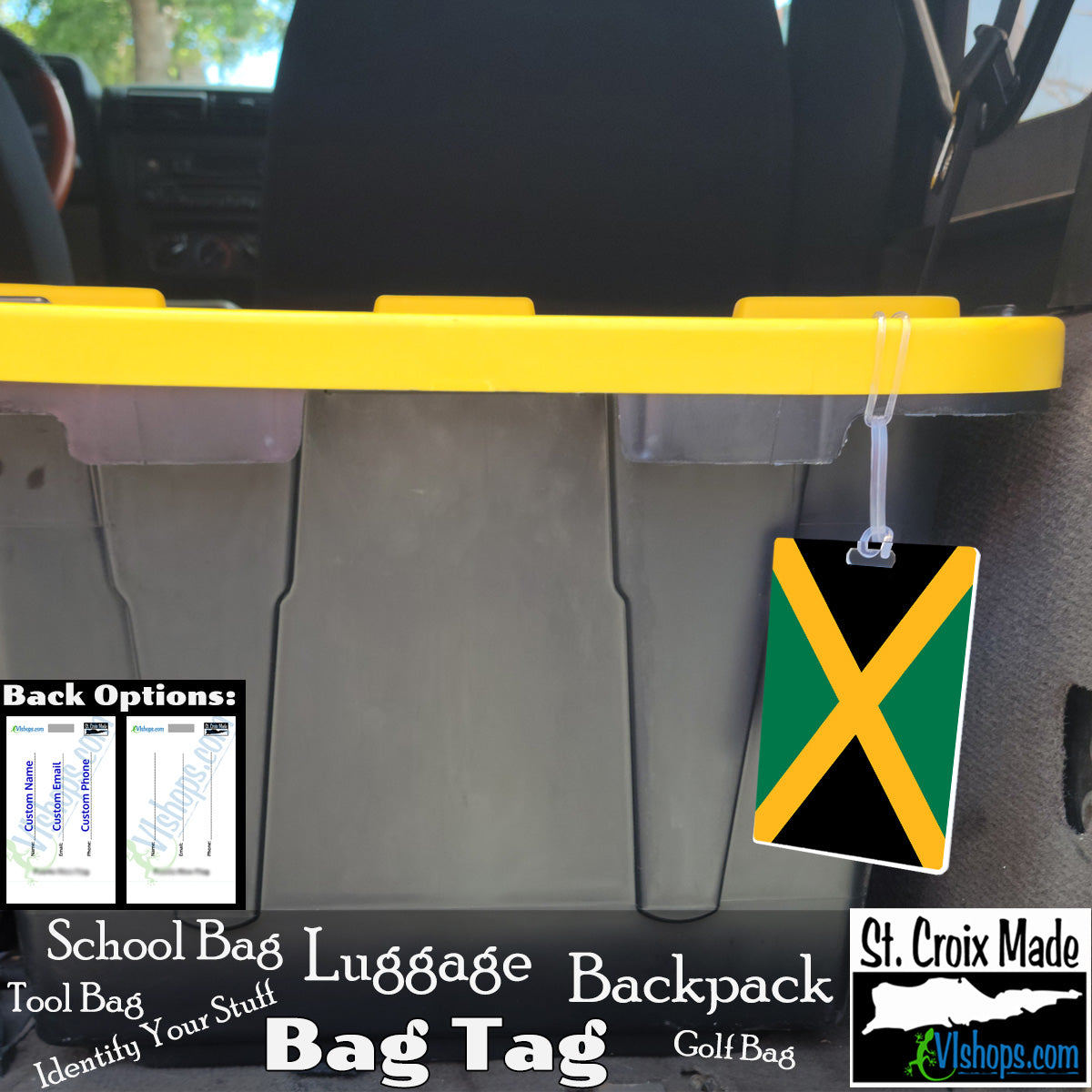Jamaica - 1962 to present - Flags of the World - Bag Tag