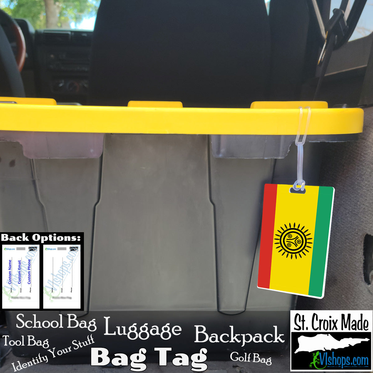 Jatibonicu Taino Tribal Nation - Flags of the World - Bag Tag