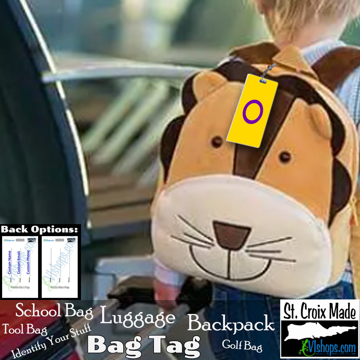 LGBTQ - Intersex - 2013 to present - Flags of the World - Bag Tag