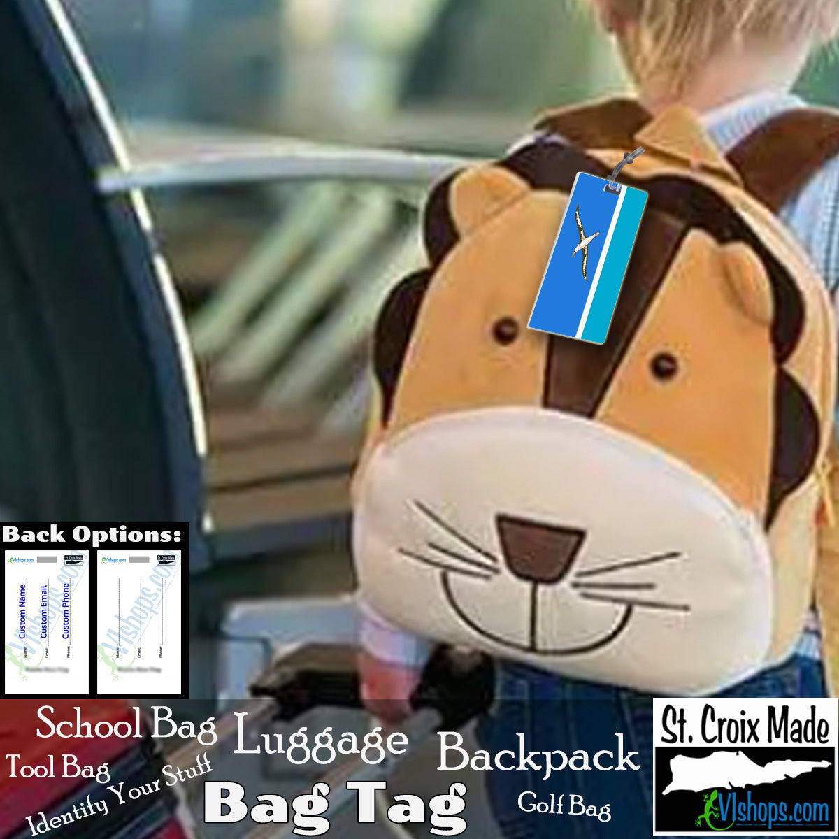 Midway Islands - Unofficial Flag - Flags of the World - Bag Tag