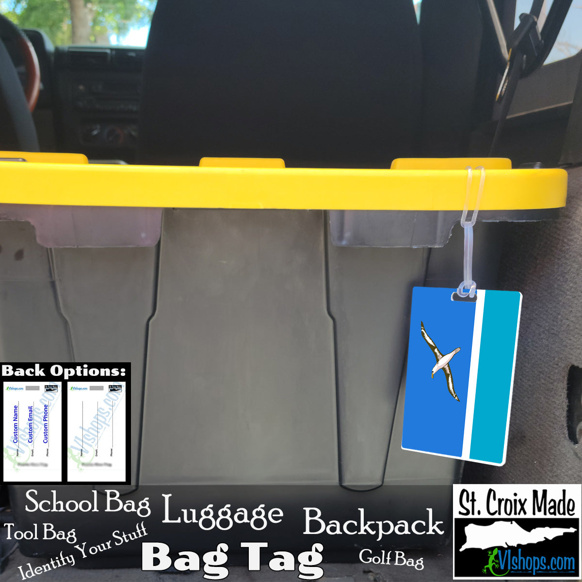 Midway Islands - Unofficial Flag - Flags of the World - Bag Tag