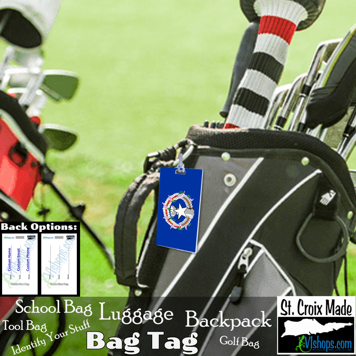 Northern Mariana Islands - 1985 to Present - Flags of the World - Bag Tag