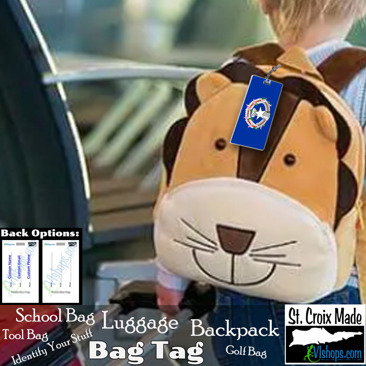 Northern Mariana Islands - 1985 to Present - Flags of the World - Bag Tag