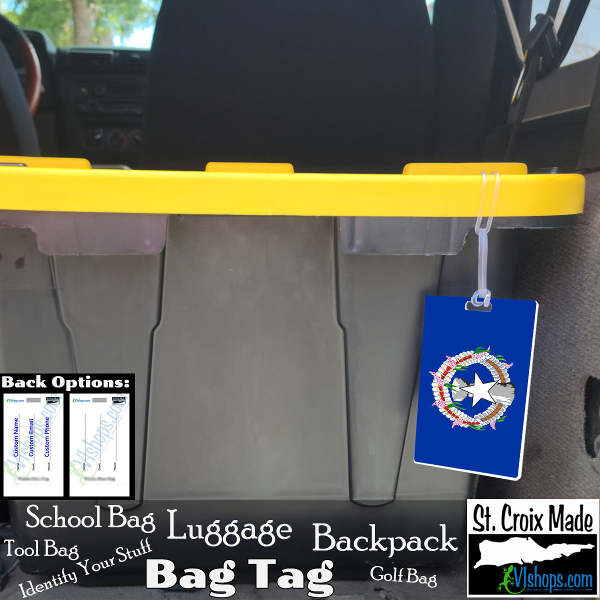 Northern Mariana Islands - 1985 to Present - Flags of the World - Bag Tag