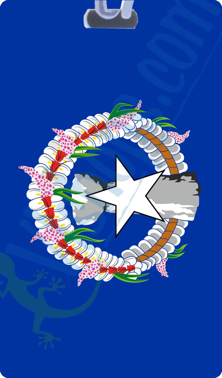 Northern Mariana Islands - 1985 to Present - Flags of the World - Bag Tag