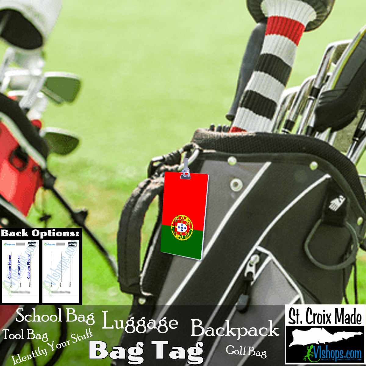 Portugal - 1911 to present - Flags of the World - Bag Tag