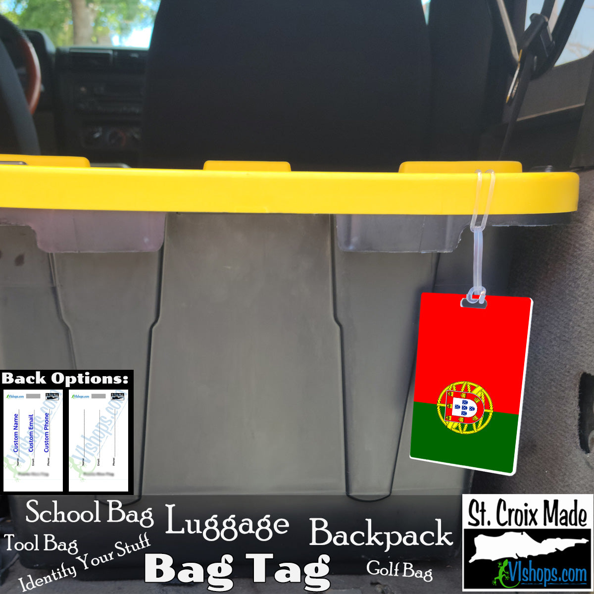 Portugal - 1911 to present - Flags of the World - Bag Tag