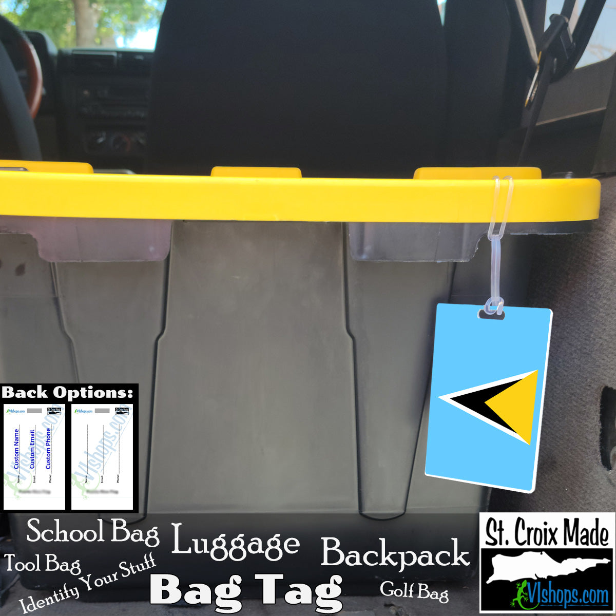 Saint Lucia - 1967 to present - Flags of the World - Bag Tag