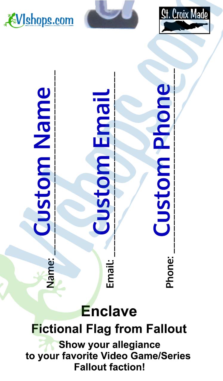 Video Games - Fallout - Enclave - Flags of Fallout (the Video Game) - Bag Tag