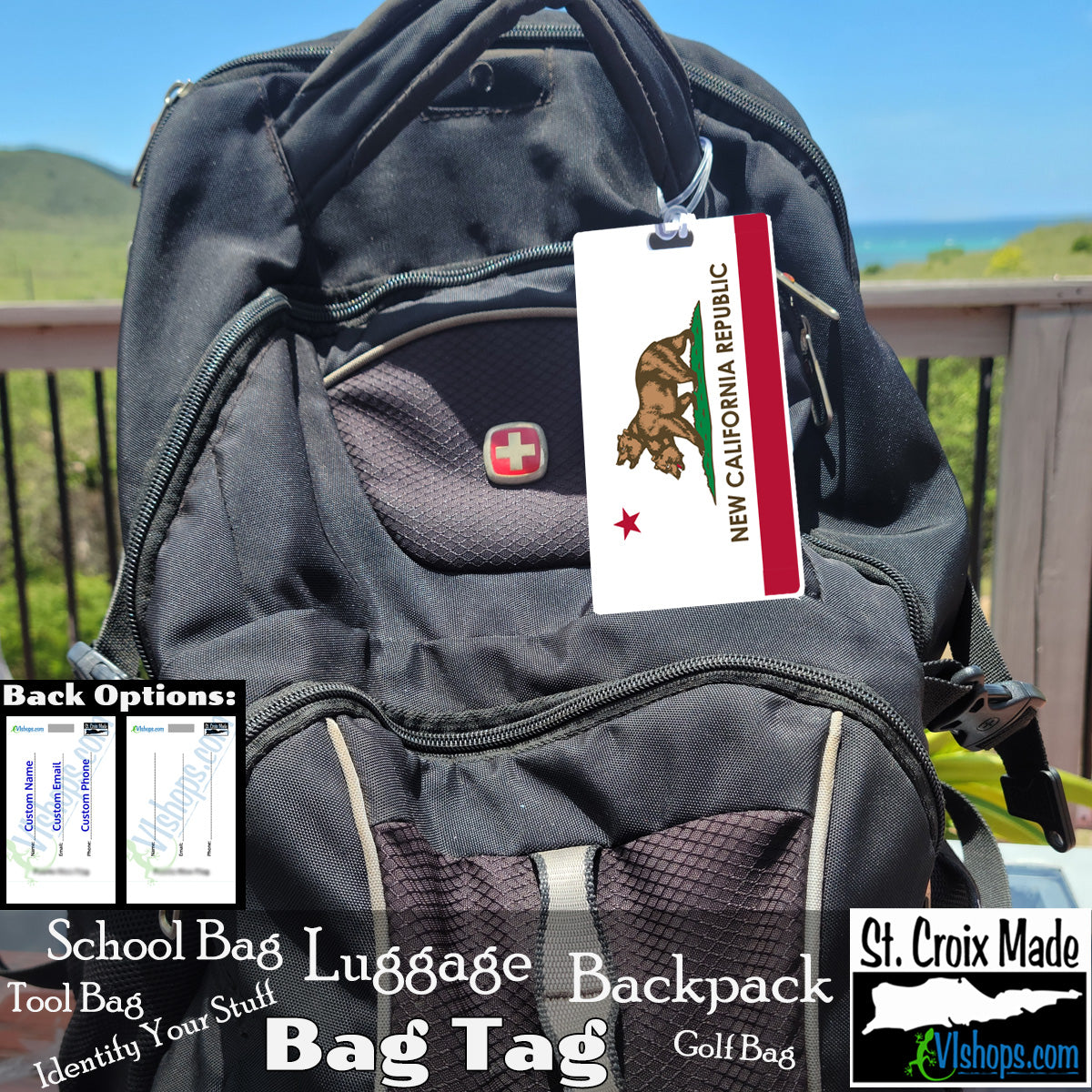 Video Games - Fallout - New California Republic - Flags of Fallout (the Video Game) - Bag Tag