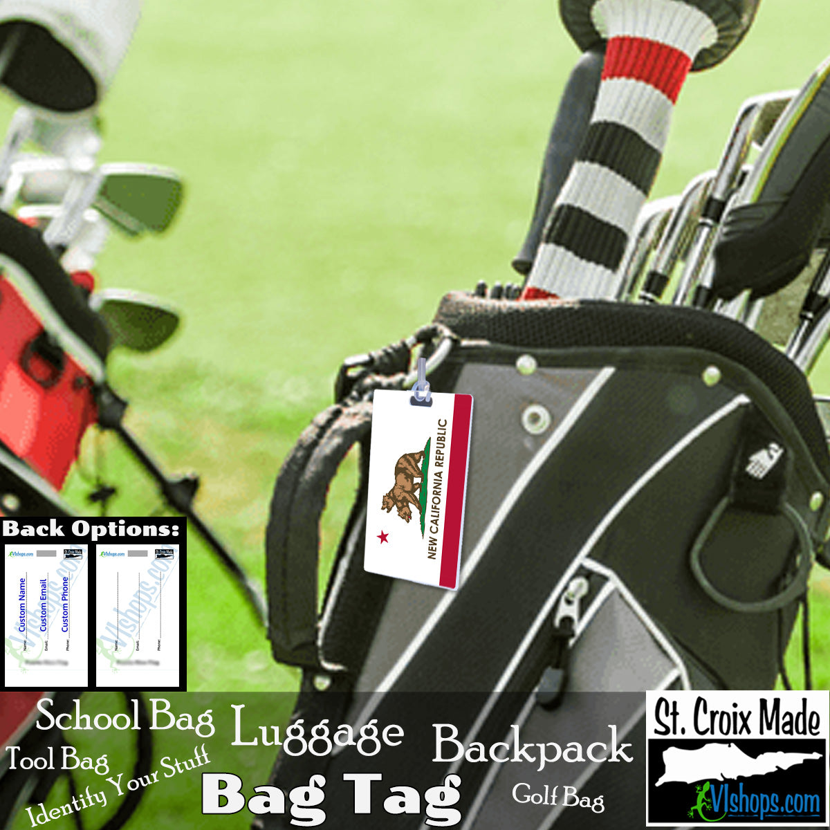 Video Games - Fallout - New California Republic - Flags of Fallout (the Video Game) - Bag Tag