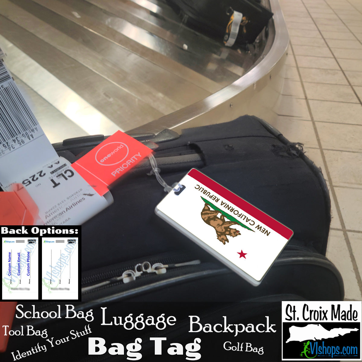 Video Games - Fallout - New California Republic - Flags of Fallout (the Video Game) - Bag Tag