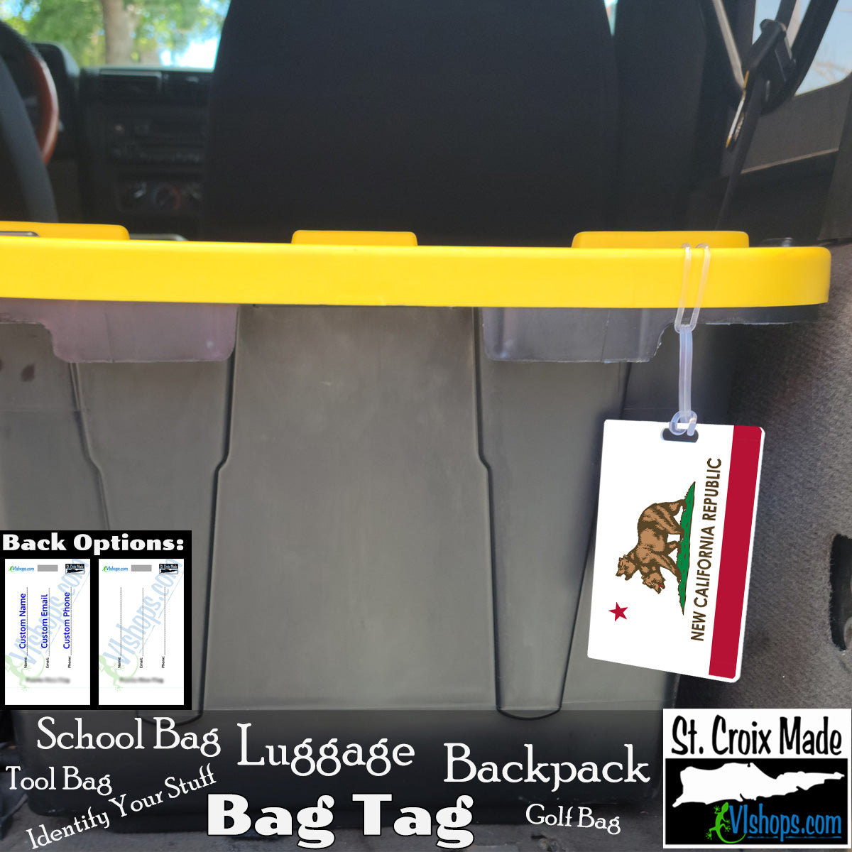 Video Games - Fallout - New California Republic - Flags of Fallout (the Video Game) - Bag Tag