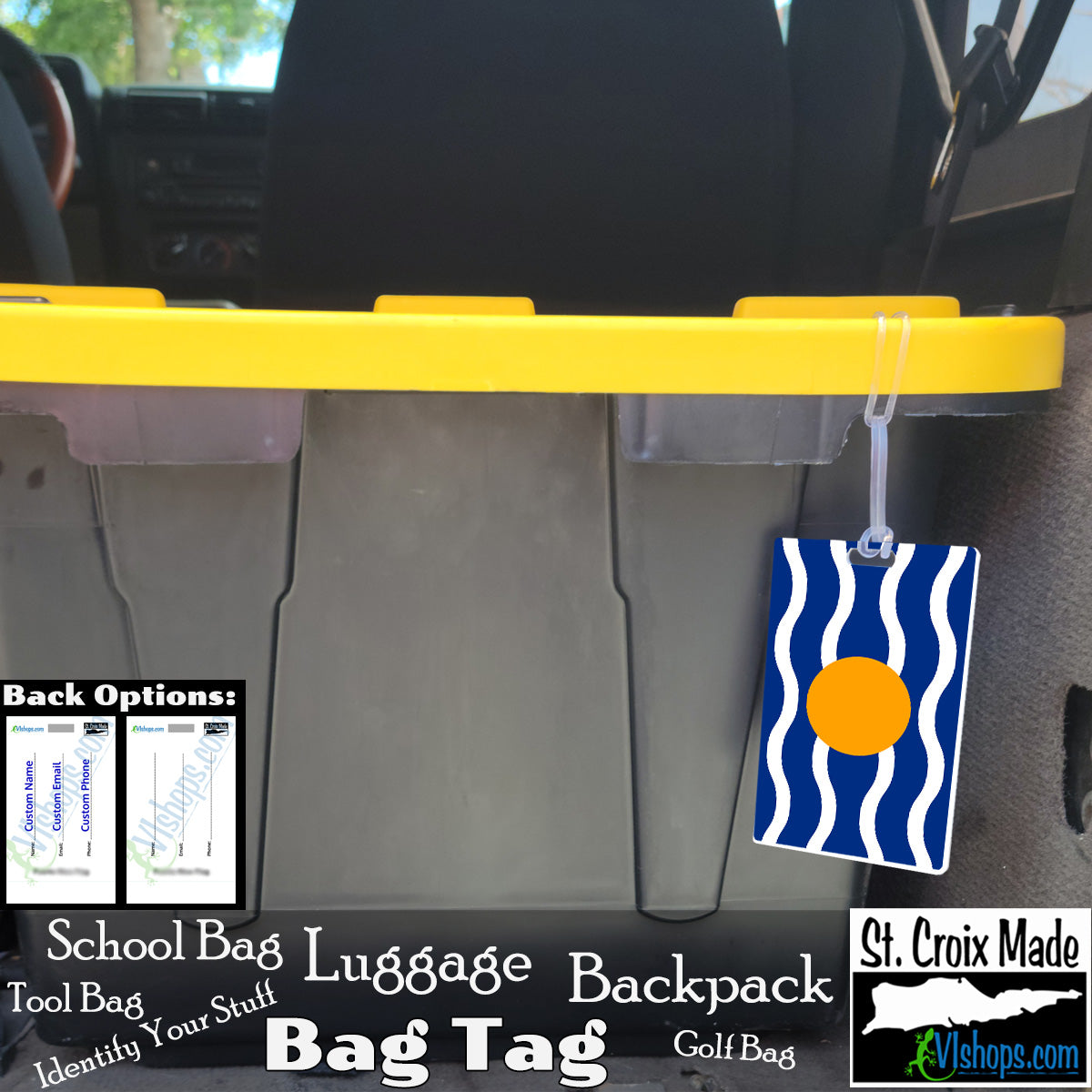 West Indies Federation - 1958 to 1962 - Flags of the World - Bag Tag