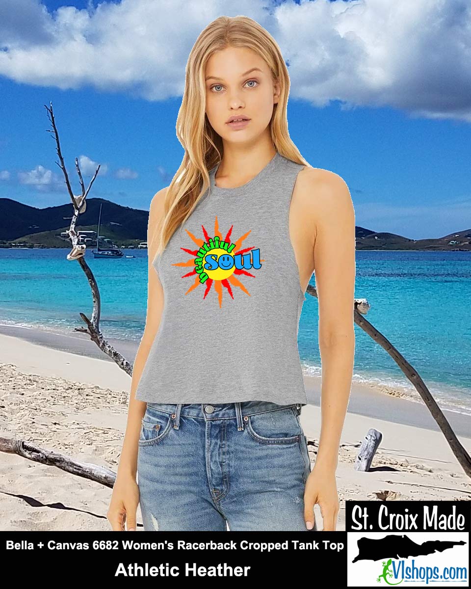 Beautiful Soul - Bella + Canvas 6682 Women's Racerback Cropped Tank Top