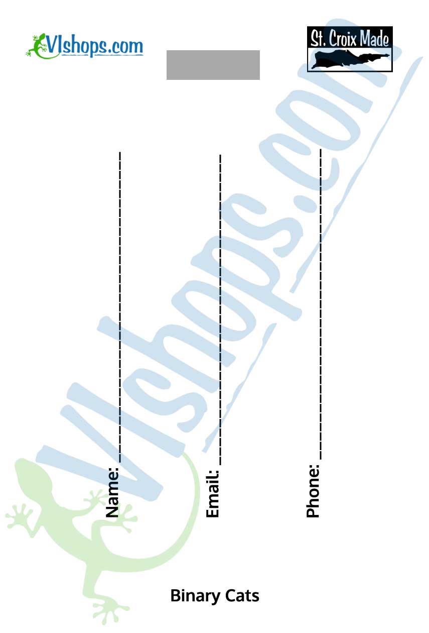 Binary Cats - Bag Tag