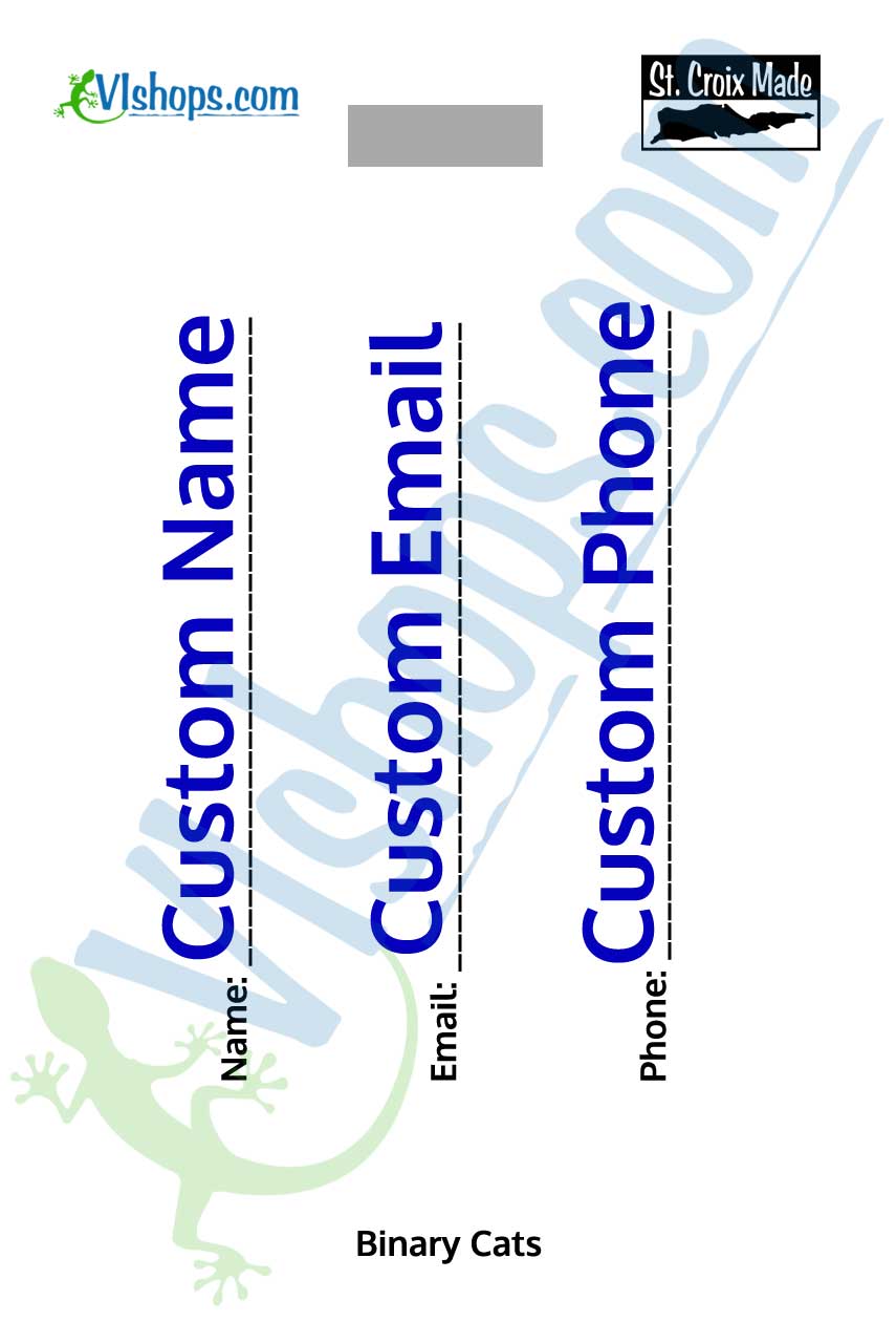 Binary Cats - Bag Tag