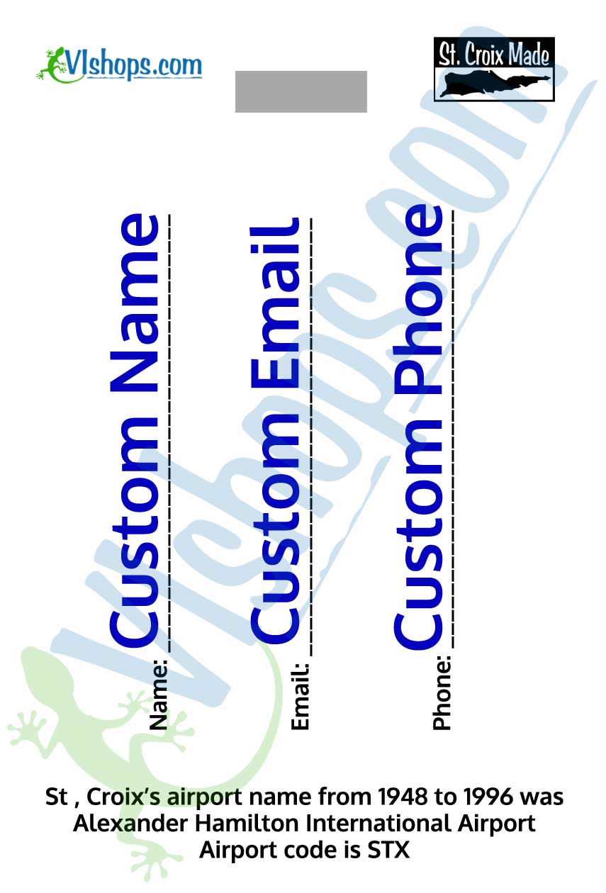 Alexander-Hamilton - St. Croix International Airport - Bag Tag