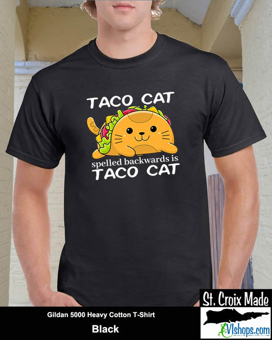 Taco Cat - Gildan 5000 Heavy Cotton T-Shirt