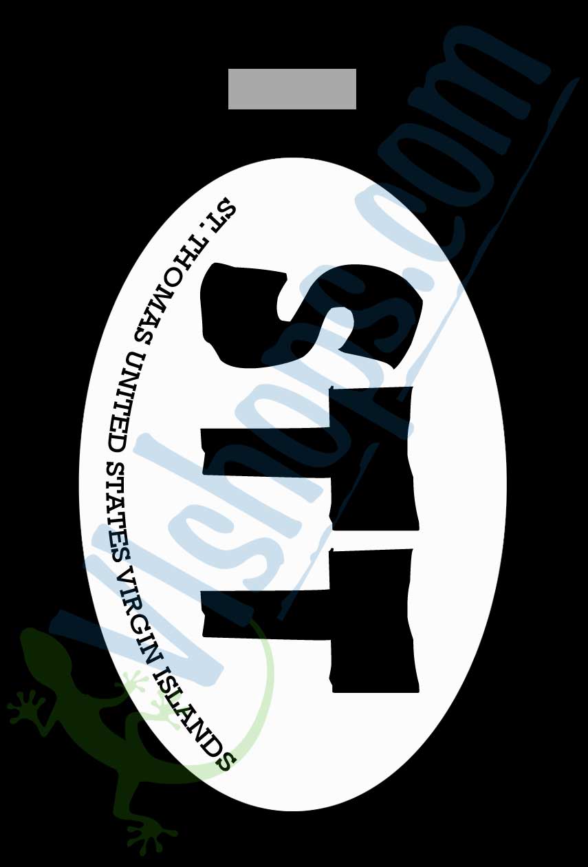 STT Oval - St. Thomas USVI - Bag Tag