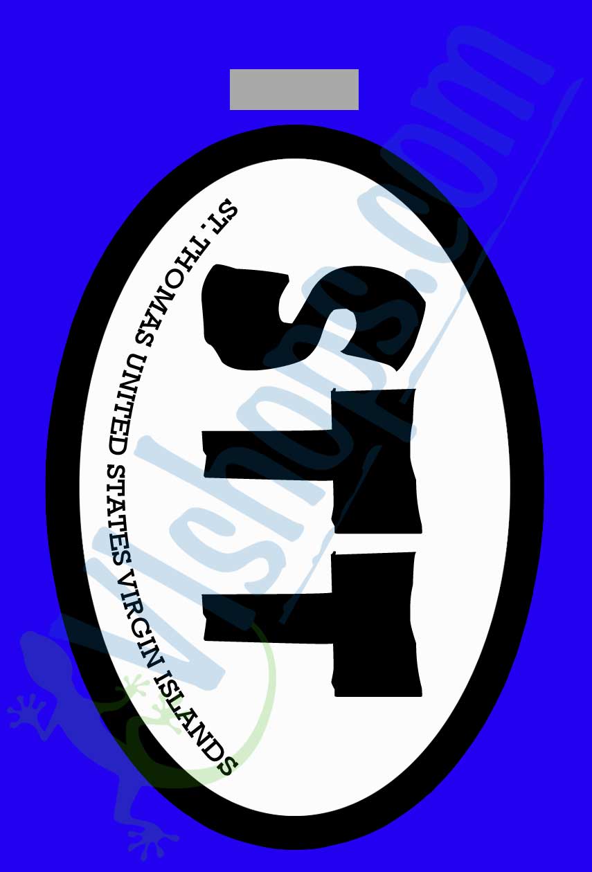 STT Oval - St. Thomas USVI - Bag Tag