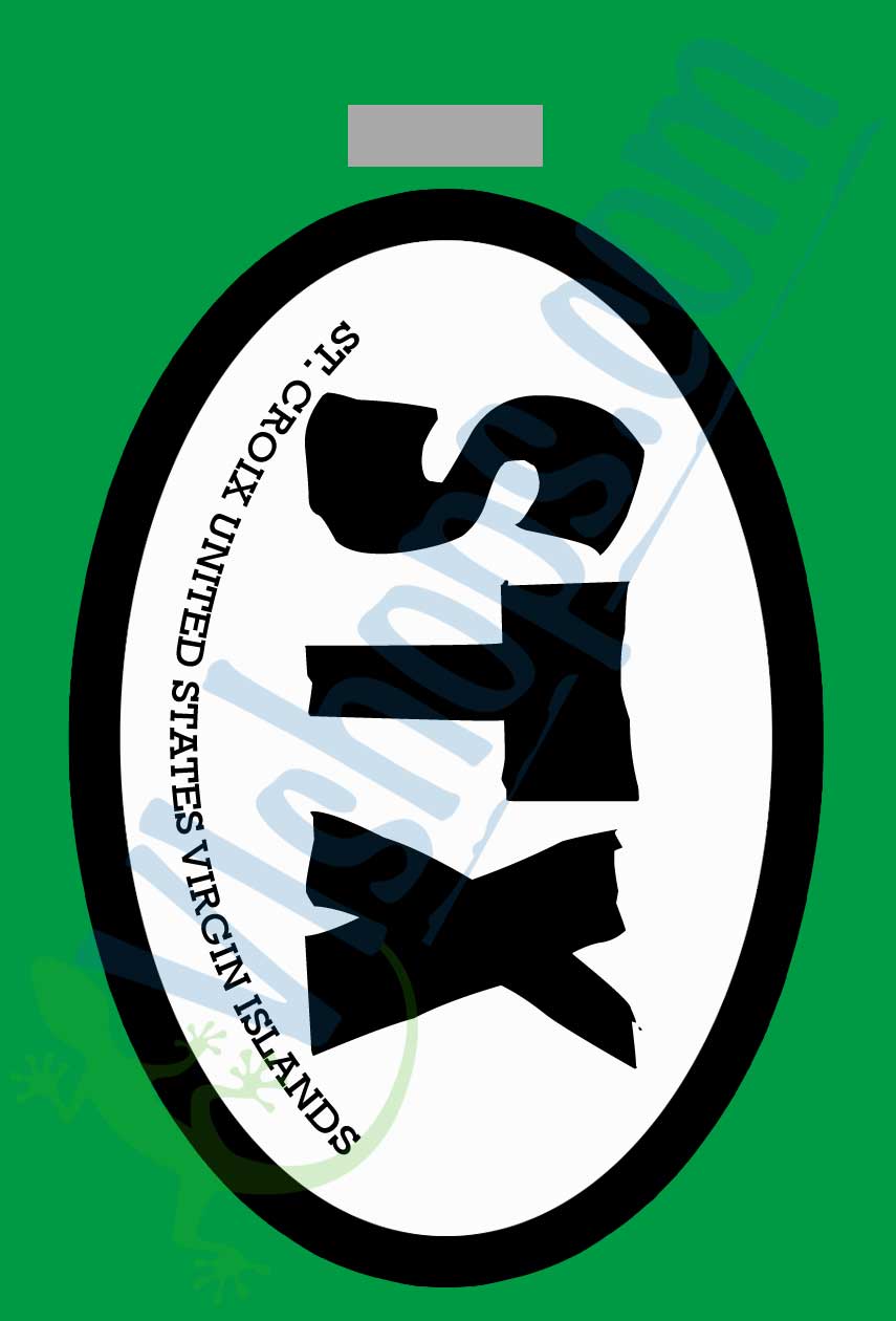 STX Oval - St. Croix - Bag Tag