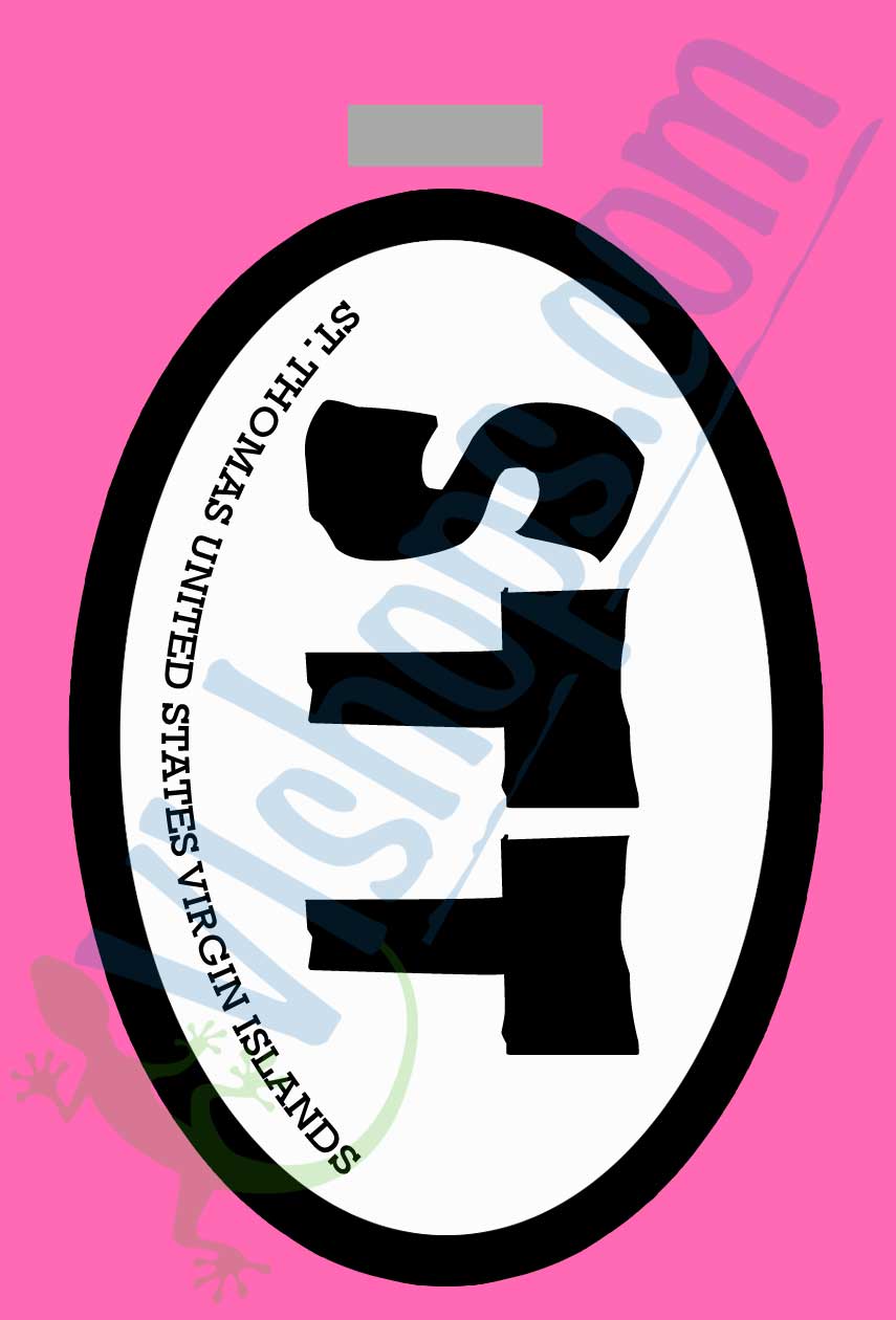 STT Oval - St. Thomas USVI - Bag Tag