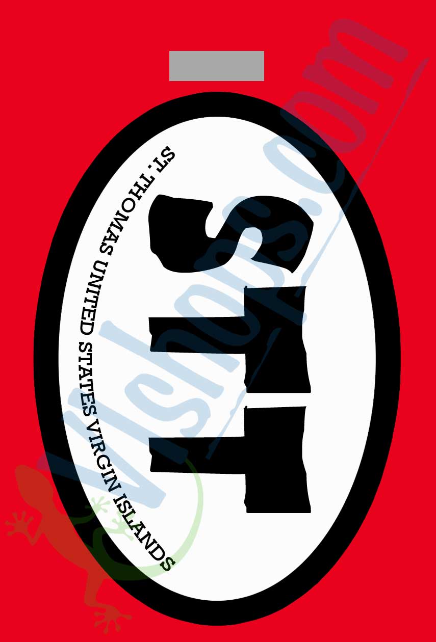 STT Oval - St. Thomas USVI - Bag Tag