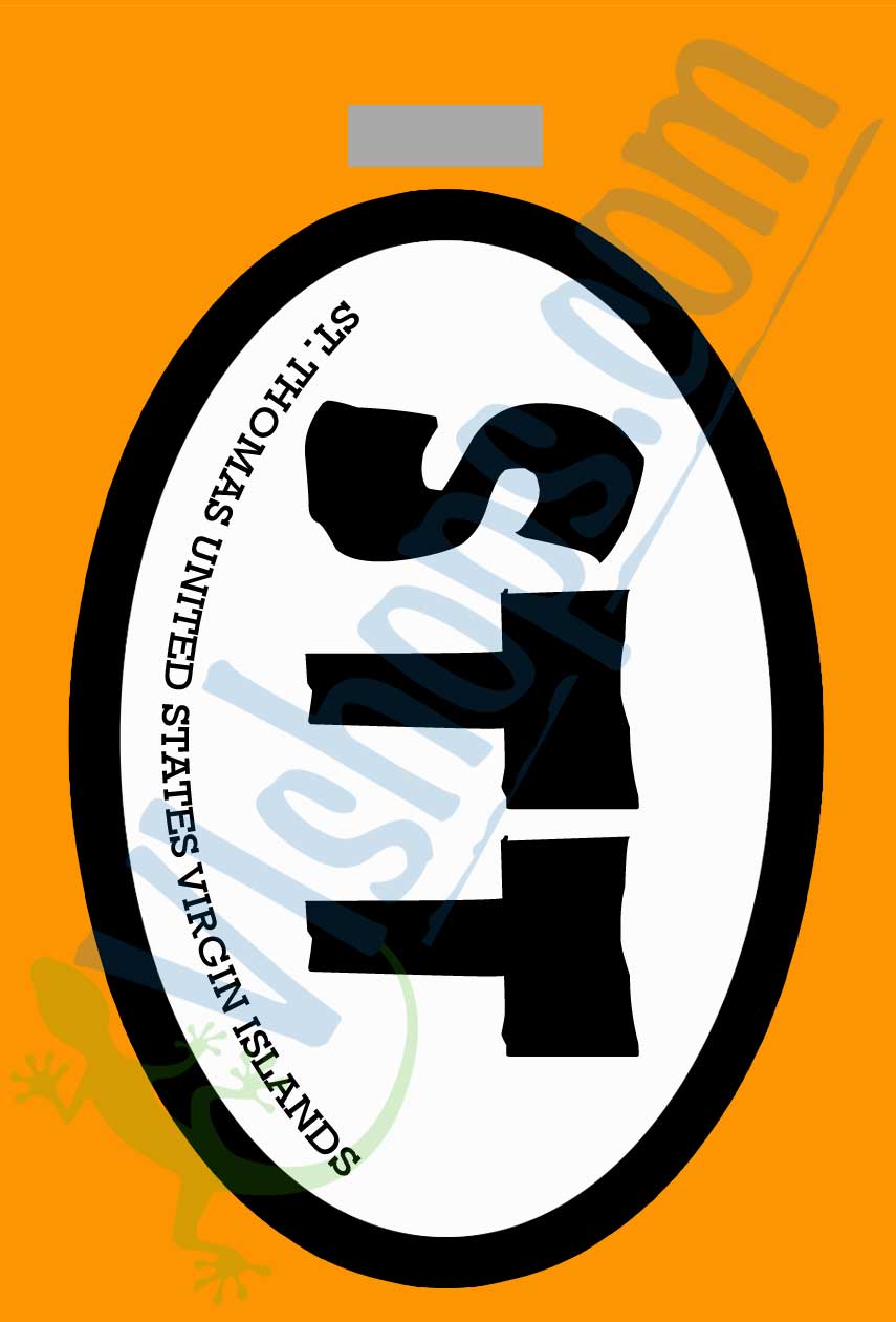STT Oval - St. Thomas USVI - Bag Tag