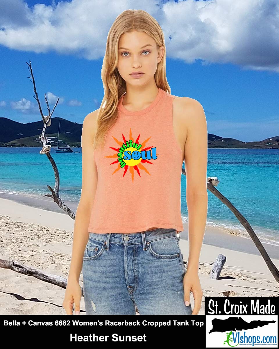 Beautiful Soul - Bella + Canvas 6682 Women's Racerback Cropped Tank Top