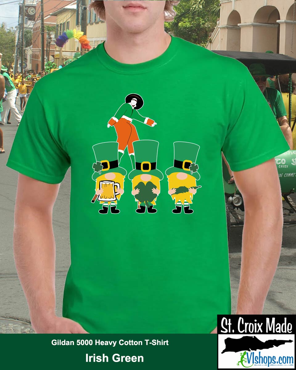 St Croix St Patrick's Day Parade 2024 Shamrock green tee