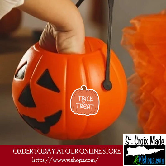 Halloween - Pumpkin - Trick or Treat - 3 x 3 Die Cut Sticker