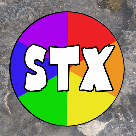 STX Rainbow - 3" Circle Sticker