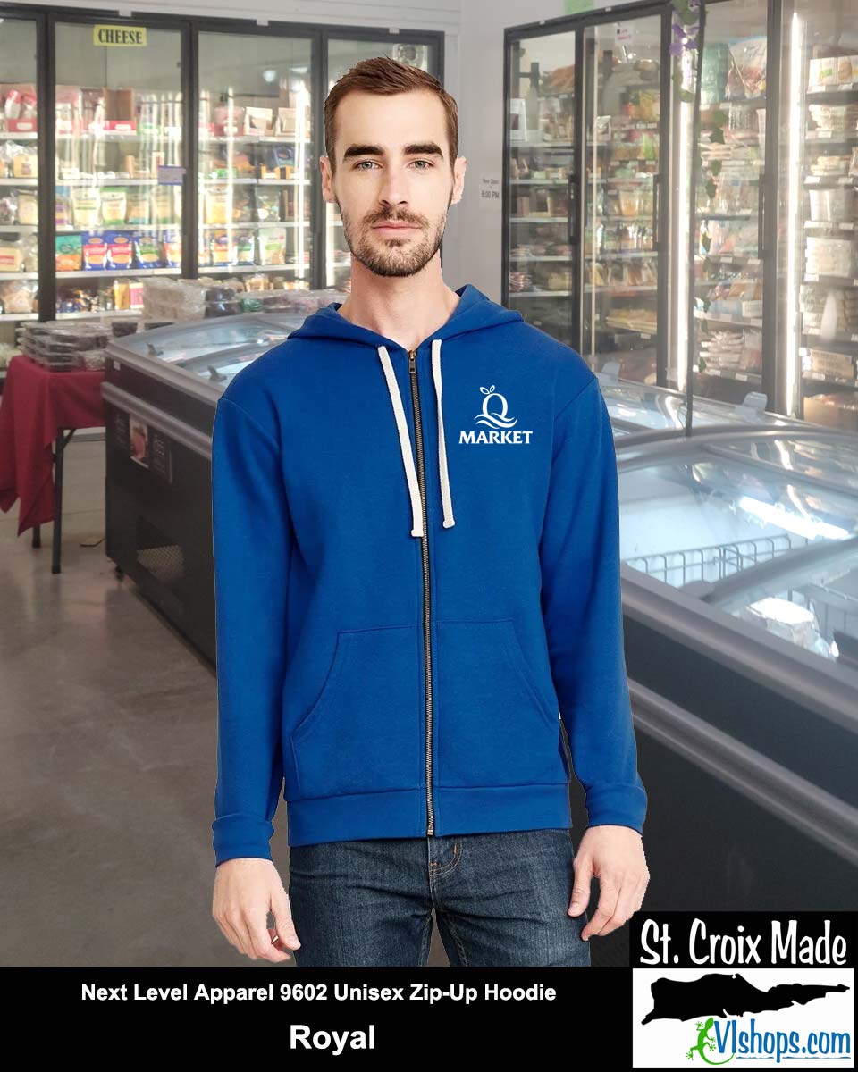 Quality - Front Left Chest and Full Back - Next Level Apparel 9602 Unisex Zip-Up Hoodie