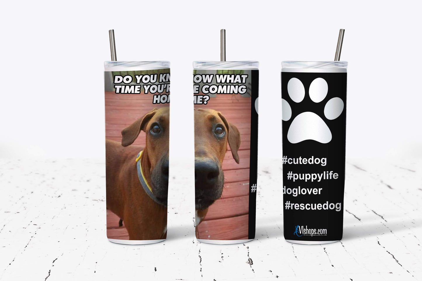 Do you know what time you're coming home - 20oz Skinny Tumbler