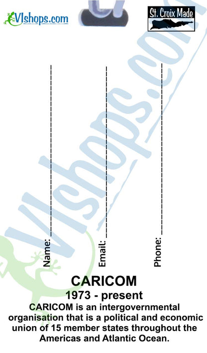 CARICOM - 1973 to present - Flags of the World - Bag Tag