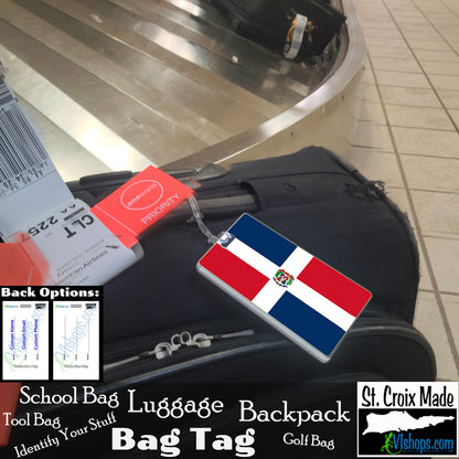 Dominican Republic - 1863 to present - Flags of the World - Bag Tag