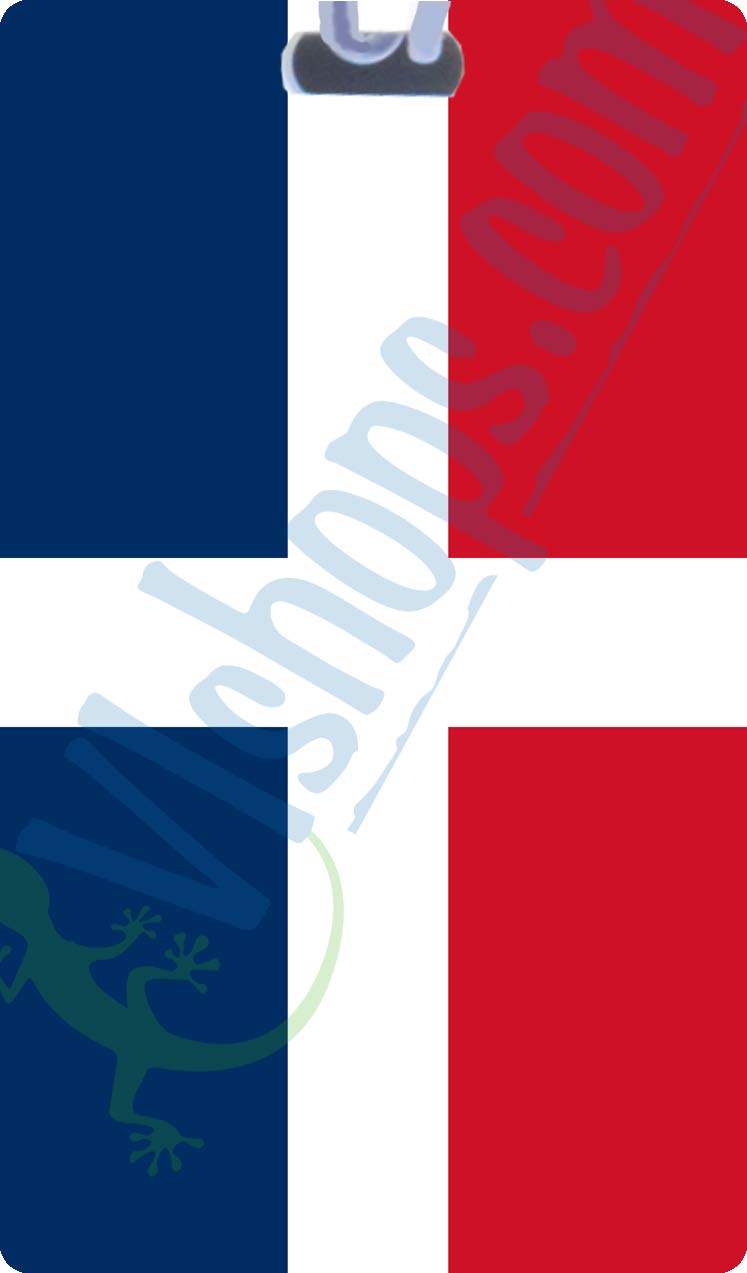 Dominican Republic The First Republic Flag - 1844 to 1861 - Flags of the World - Bag Tag