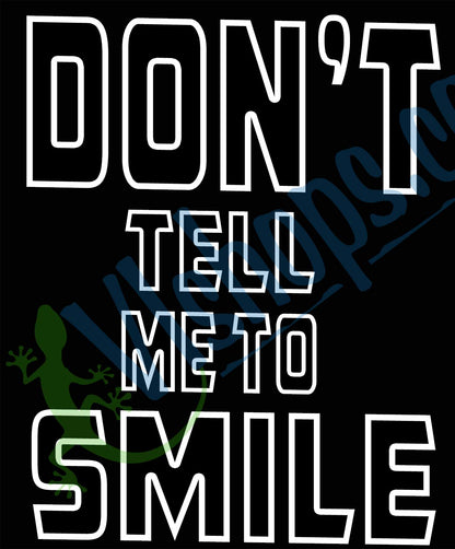 Don't Tell Me To SMILE - Next Level Apparel 1540 Women's Ideal V-Neck T-Shirt