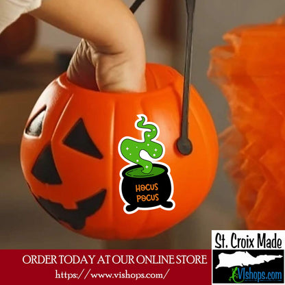 Halloween - Hocus Pocus - 5.2 x 3 Die Cut Sticker