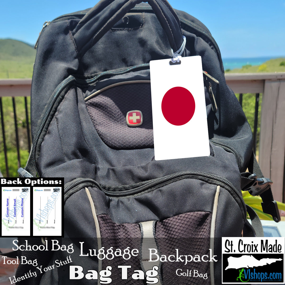 Japan - 1868 to present - Flags of the World - Bag Tag