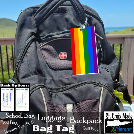 LGBTQ - Gay Pride - 1979 to present - Flags of the World - Bag Tag