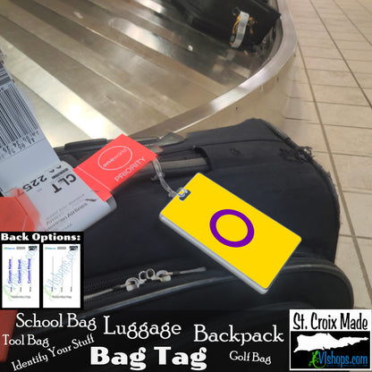 LGBTQ - Intersex - 2013 to present - Flags of the World - Bag Tag